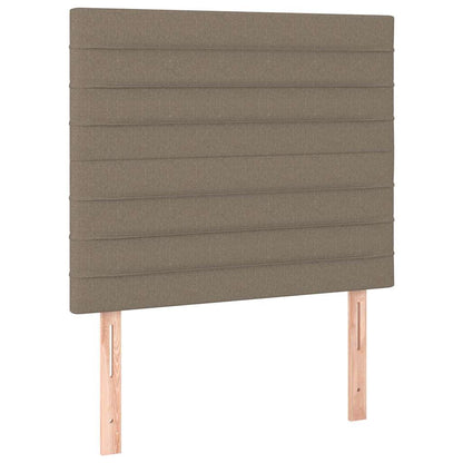Boxspringbett mit Matratze Taupe 120x190 cm Stoff