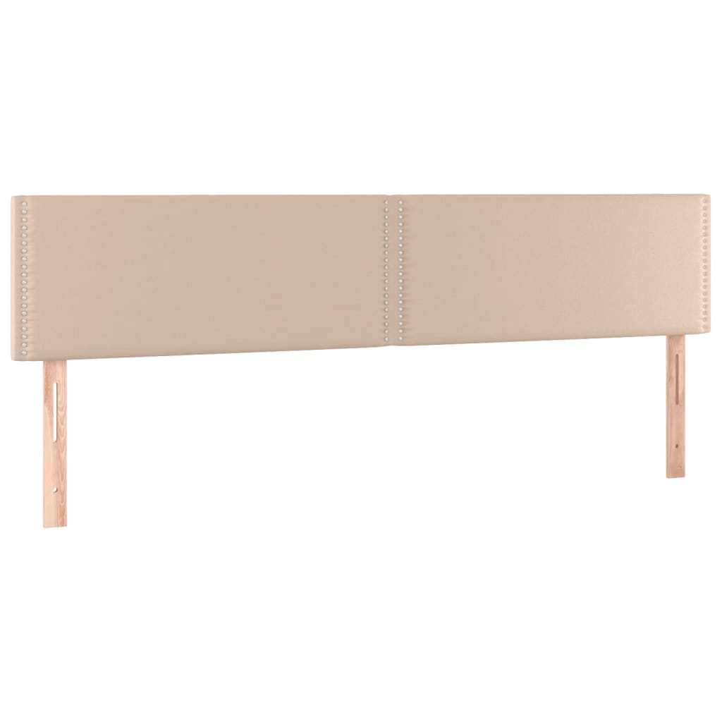 Matelas à sommier tapissier cappuccino-marron 120x190 cm cuir artificiel