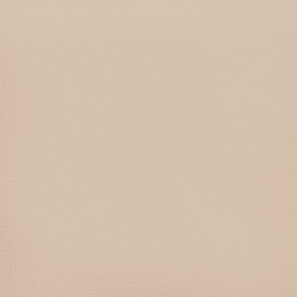 Matelas à sommier tapissier cappuccino-marron 120x190 cm cuir artificiel