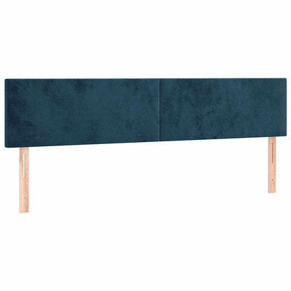 Boxspringbett mit Matratze Dunkelblau 120x190 cm Samt