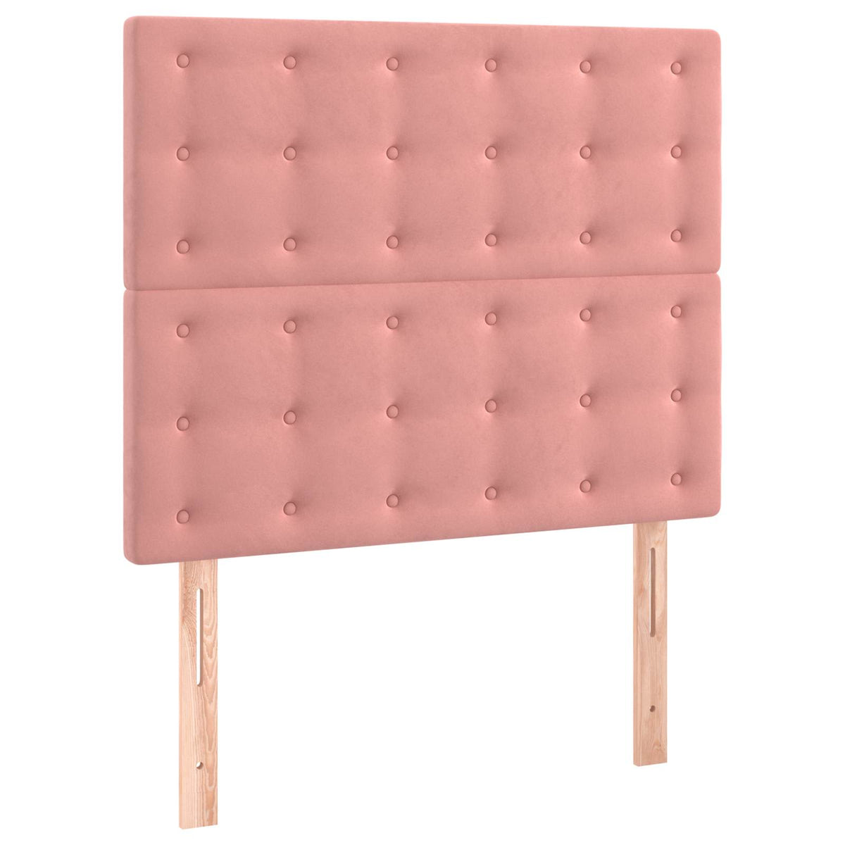 Boxspringbett mit Matratze Rosa 120x190 cm Samt