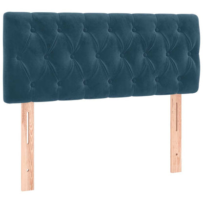 Boxspringbett mit Matratze & LED Dunkelblau 120x190 cm Samt