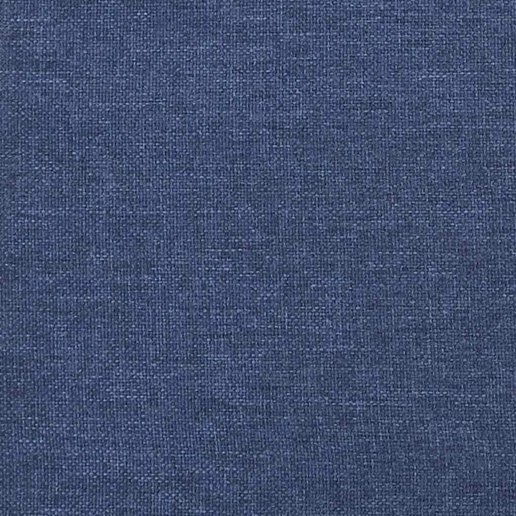 Lit à sommier tapissier avec matelas et LED bleu 120x190 cm tissu