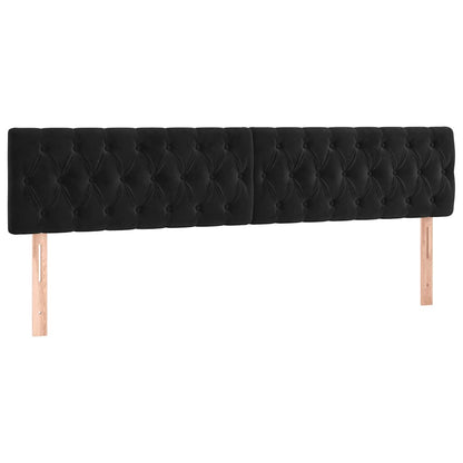 Boxspringbett mit Matratze Schwarz 120x190 cm Samt