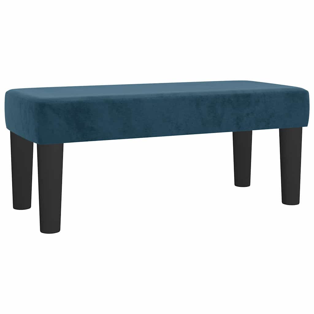 Boxspringbett mit Matratze Dunkelblau 120x190 cm Samt