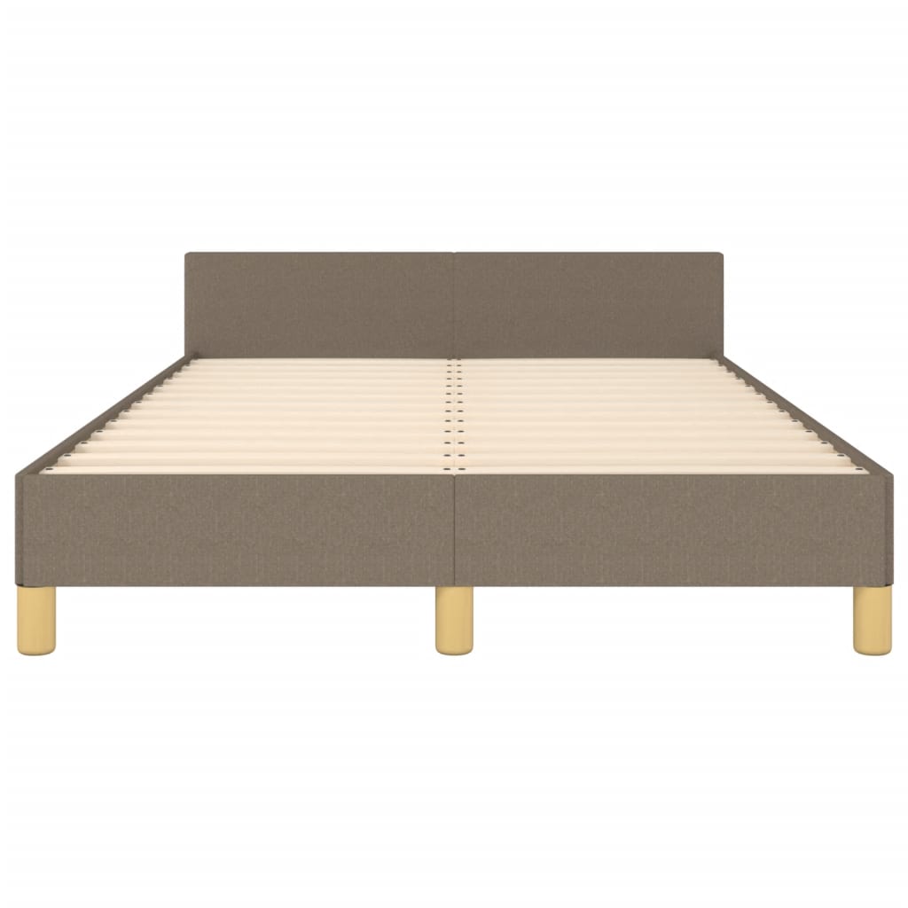 Bettgestell ohne Matratze Taupe 120x190 cm Stoff