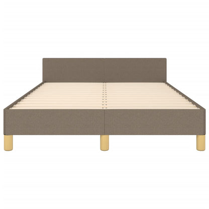 Bettgestell ohne Matratze Taupe 120x190 cm Stoff