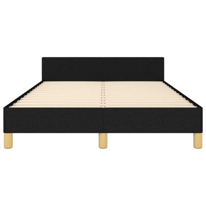 Bettgestell ohne Matratze Schwarz 120x190 cm Stoff