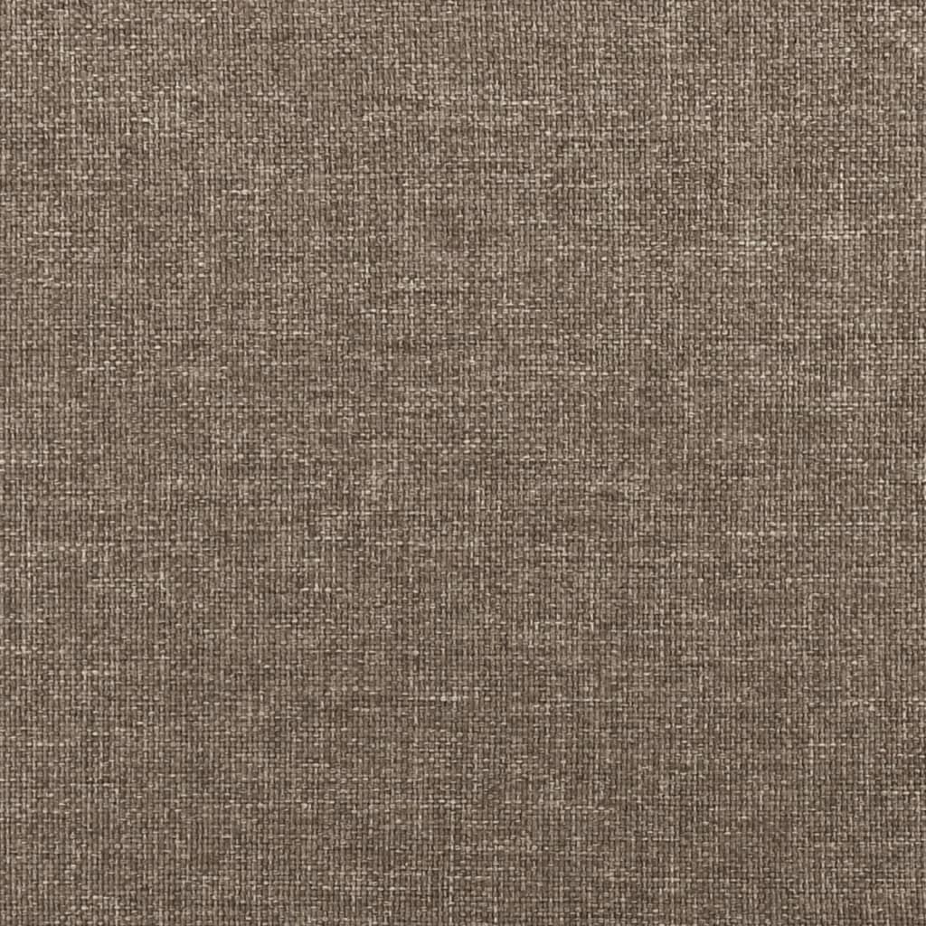 Bettgestell ohne Matratze Taupe 120x190 cm Stoff