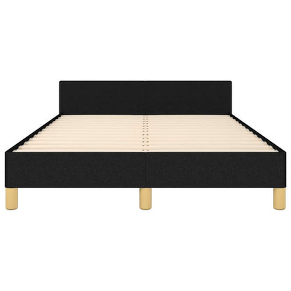 Bettgestell ohne Matratze Schwarz 120x190 cm Stoff