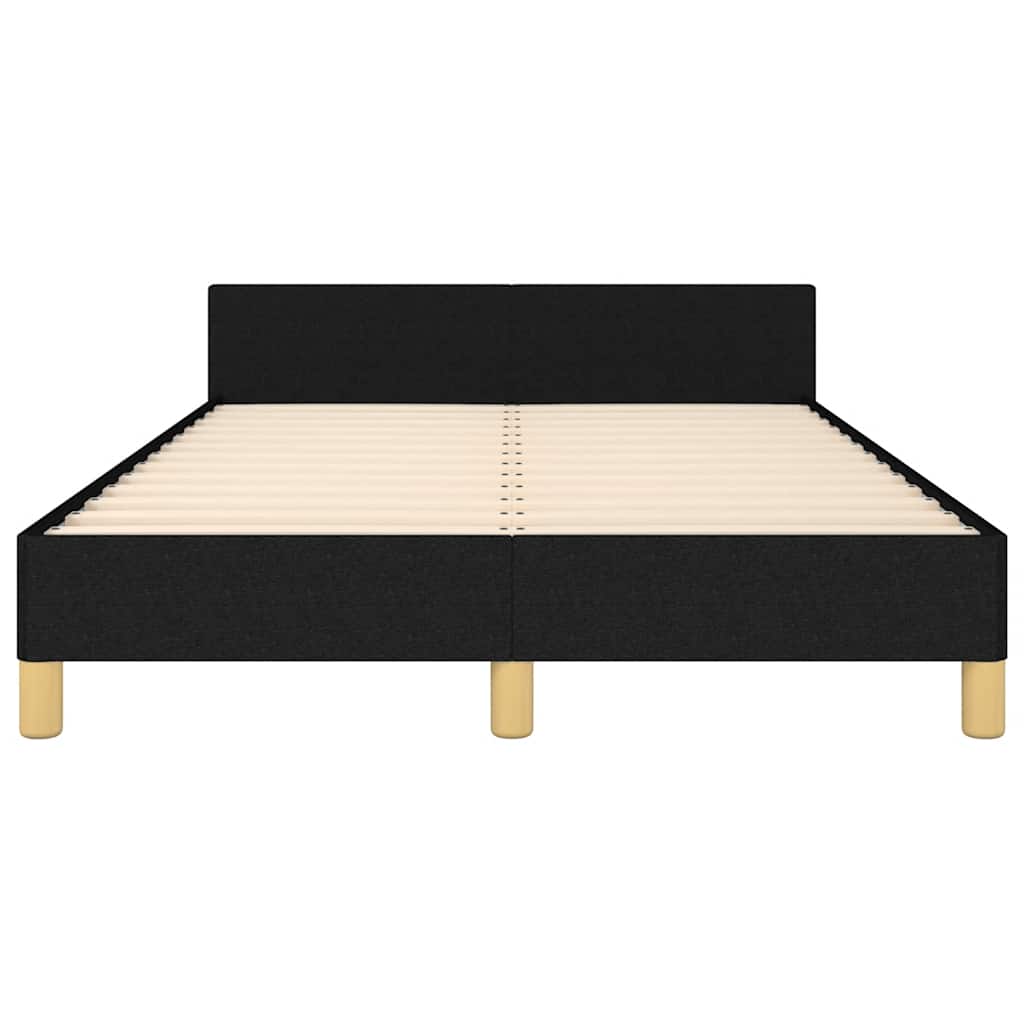 Bettgestell ohne Matratze Schwarz 120x190 cm Stoff
