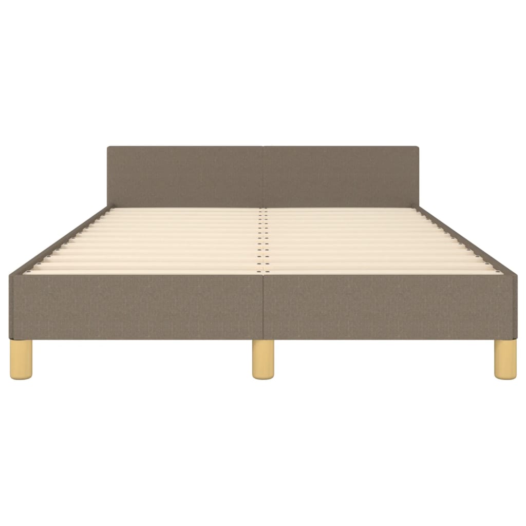 Bettgestell ohne Matratze Taupe 120x190 cm Stoff