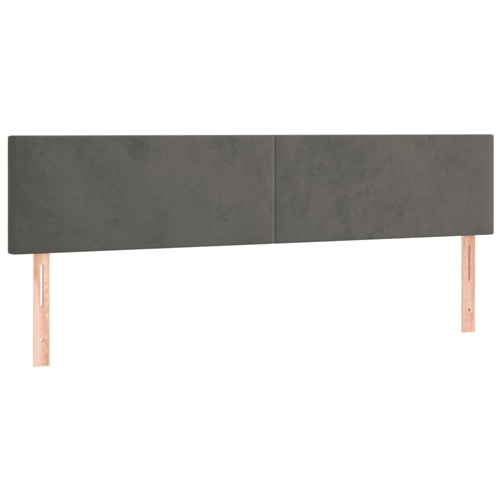 Bettgestell ohne Matratze Dunkelgrau 120x190 cm Samt