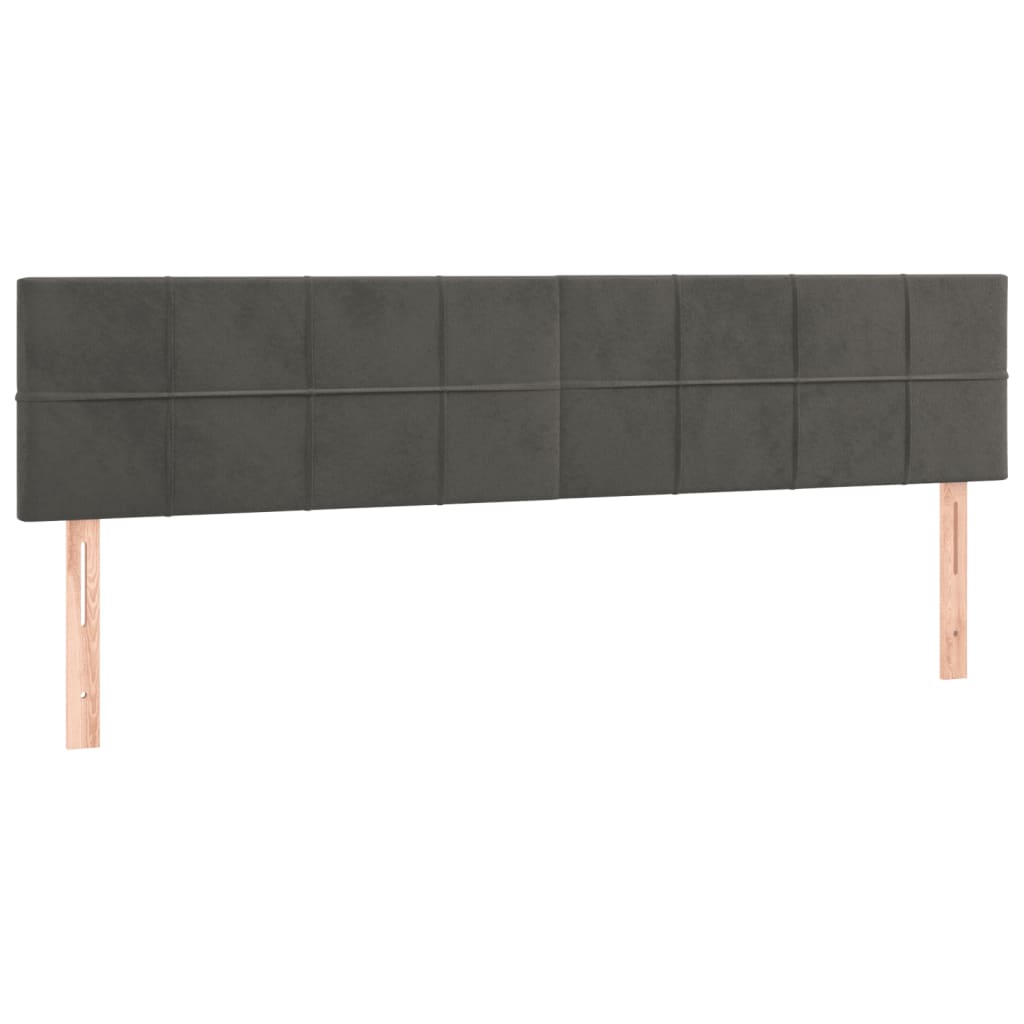 Bettgestell ohne Matratze Dunkelgrau 120x190 cm Samt