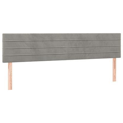 Bettgestell ohne Matratze Hellgrau 120x190 cm Samt