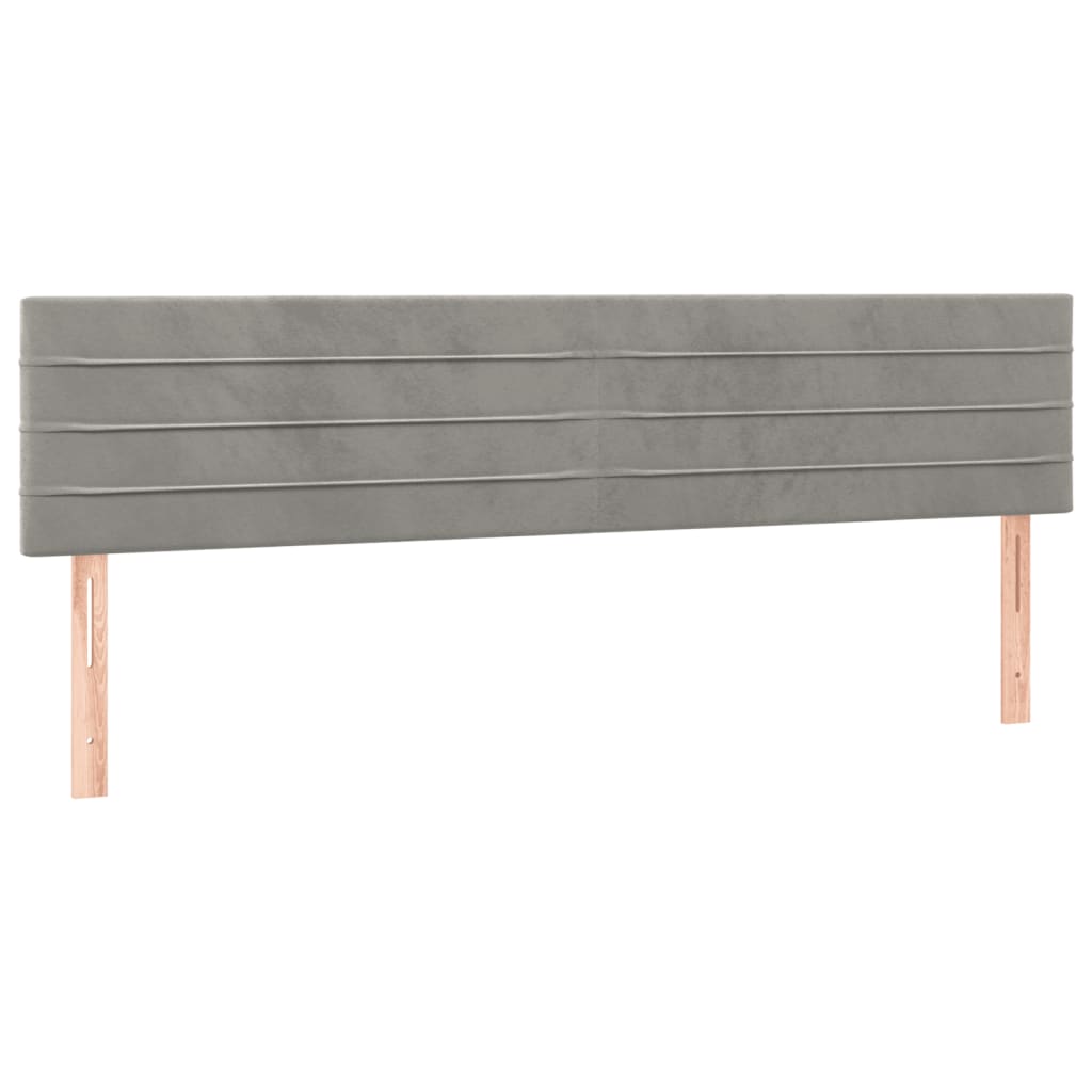 Bettgestell ohne Matratze Hellgrau 120x190 cm Samt