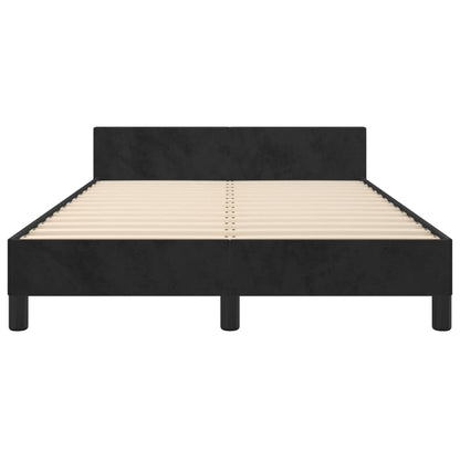 Bettgestell ohne Matratze Schwarz 120x190 cm Samt