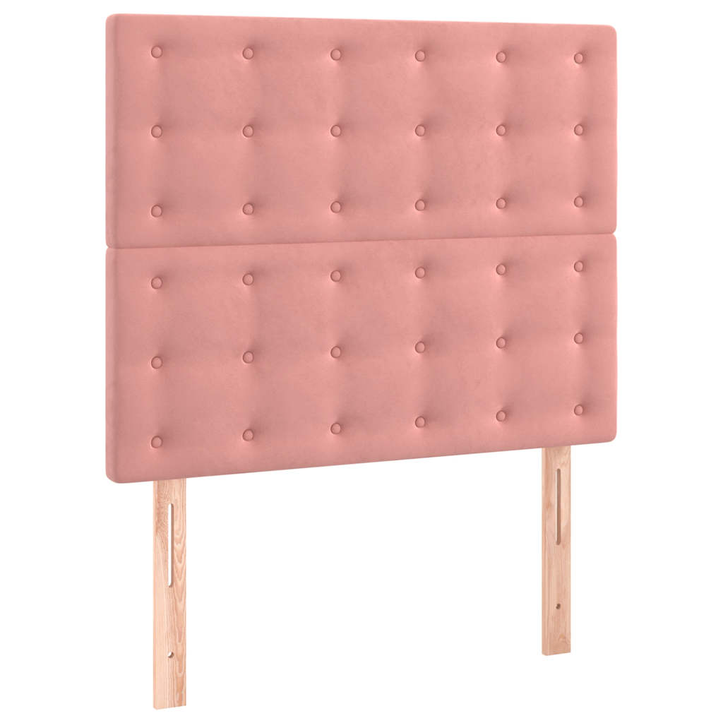 Bettgestell ohne Matratze Rosa 120x190 cm Samt