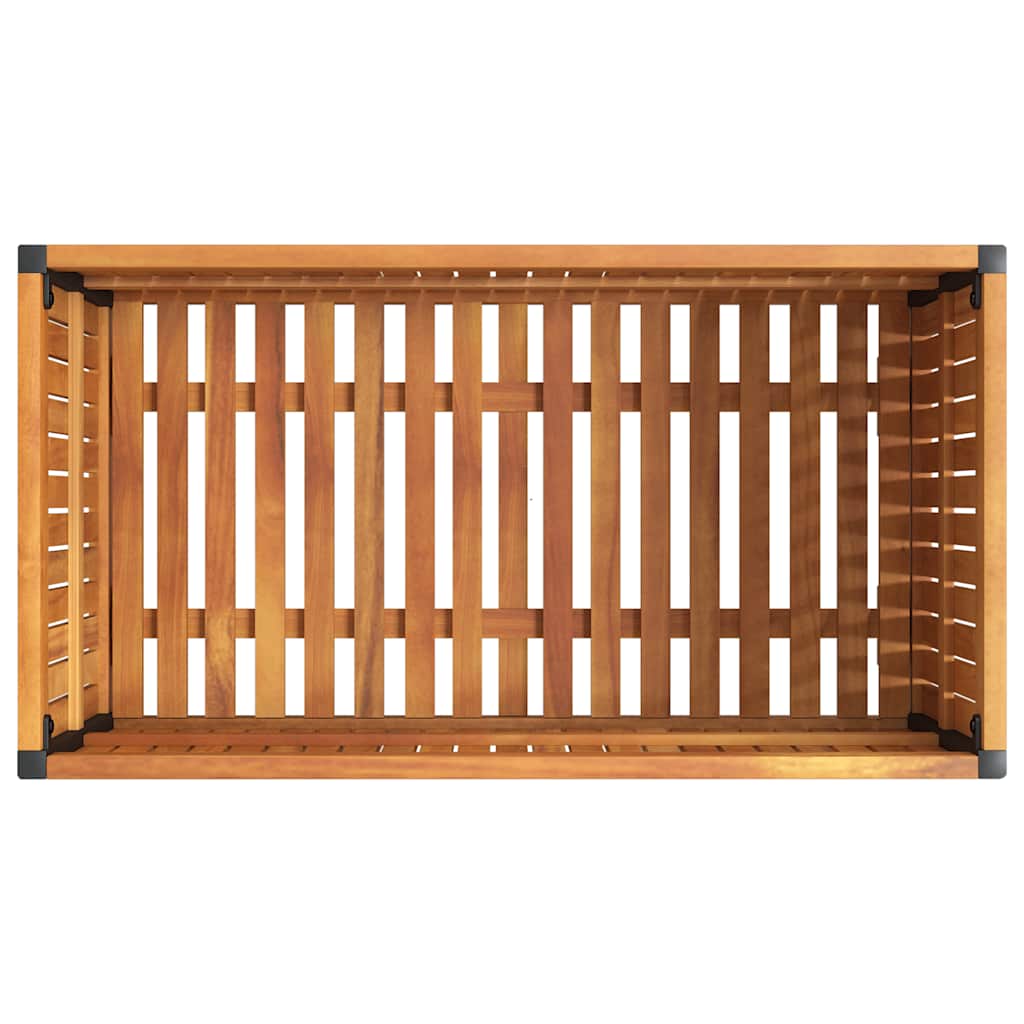 Pflanzkübel 85x45x44 cm Massivholz Akazie und Stahl