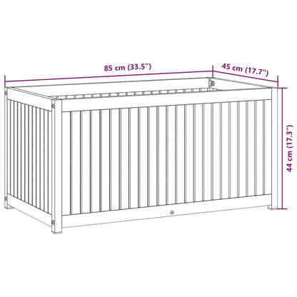 Pflanzkübel 85x45x44 cm Massivholz Akazie und Stahl