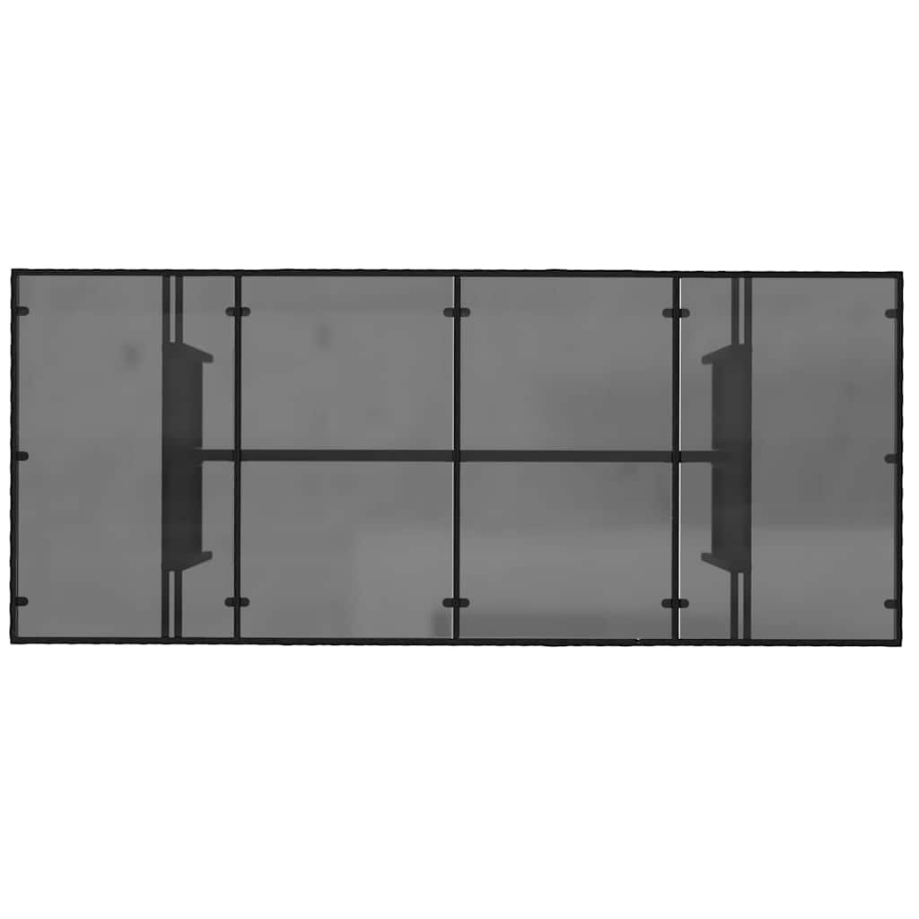 Garten Essgruppe 9 stk. Schwarz Poly-Rattan