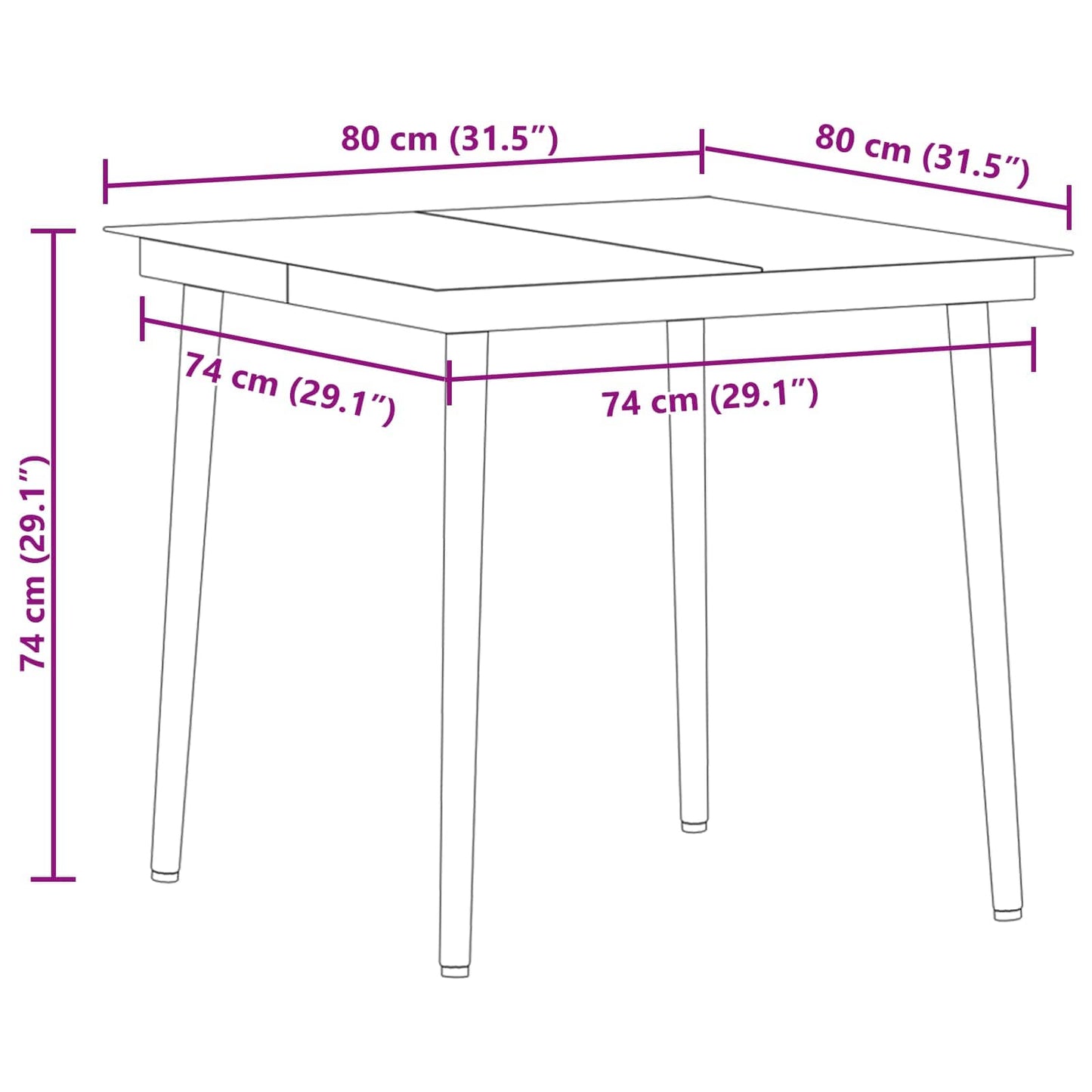 Garten Essgruppe 3 stk. Schwarz Poly-Rattan