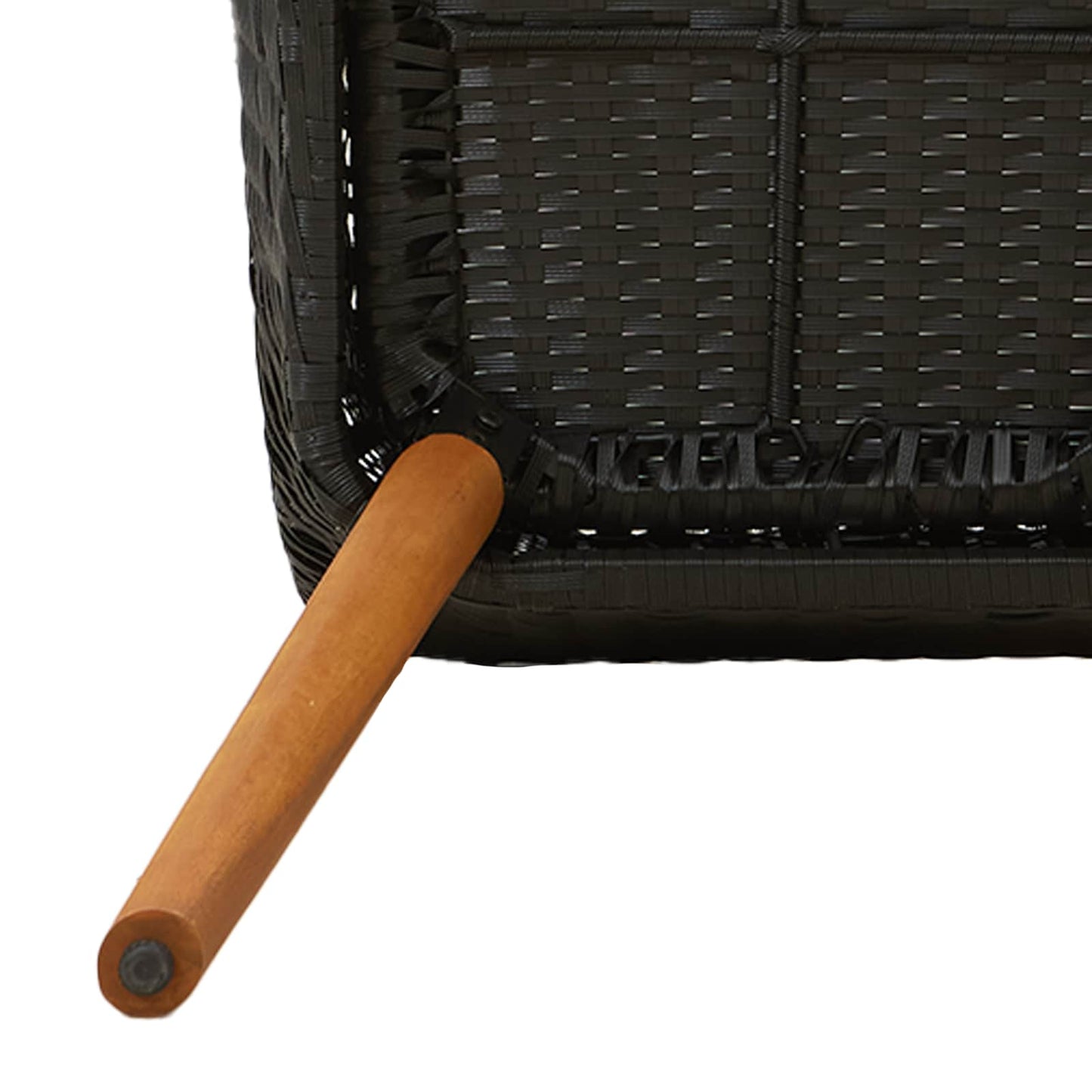 Garten Essgruppe 5 stk. Schwarz Poly-Rattan
