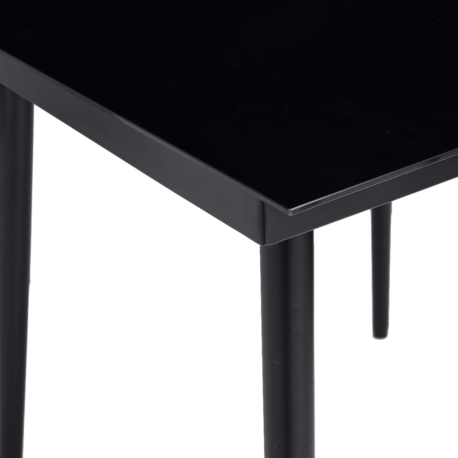 Garten Essgruppe 5 stk. Schwarz Poly-Rattan
