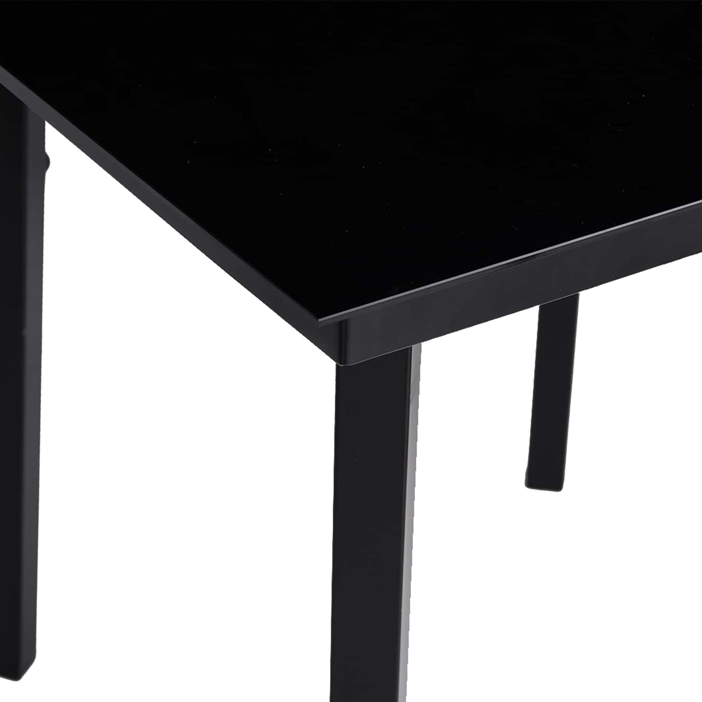 Garten Essgruppe 5 stk. Schwarz Poly-Rattan