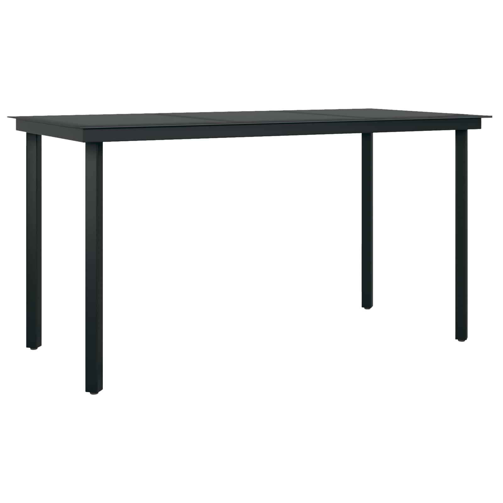 Garten Essgruppe 5 stk. Schwarz Poly-Rattan