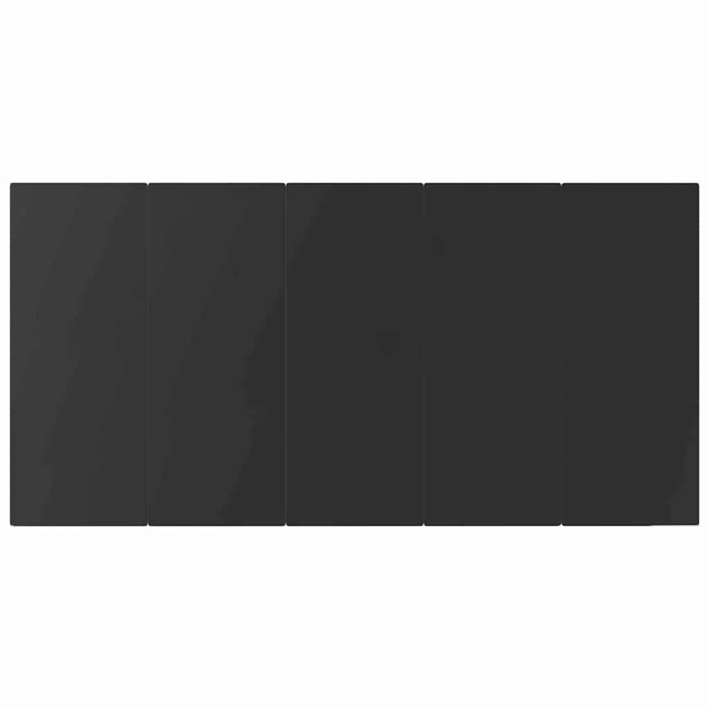 Garten Essgruppe 9 stk. Schwarz Poly-Rattan