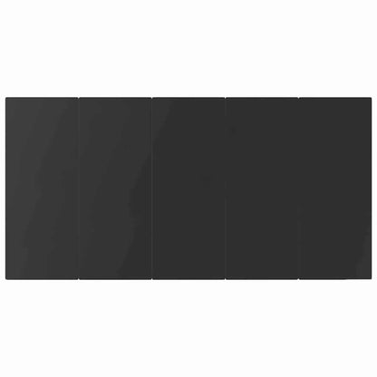 Garten Essgruppe 9 stk. Schwarz Poly-Rattan