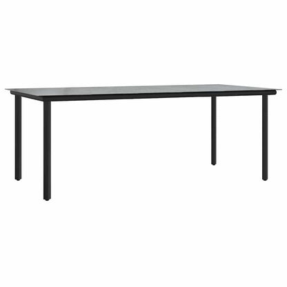 Garten Essgruppe 7 stk. Grau Poly-Rattan