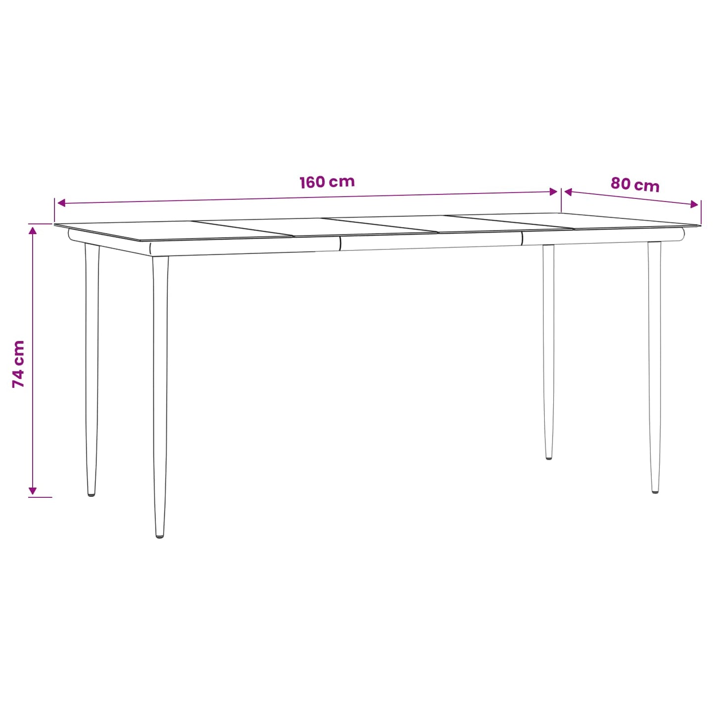Garten Essgruppe 7 stk. Hellgrau Poly-Rattan