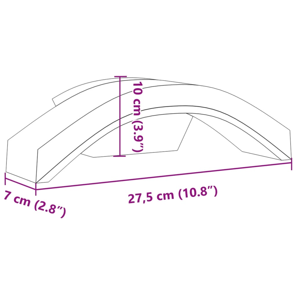 Appliques d'extérieur LED 2 pcs. Aluminium moulé sous pression blanc