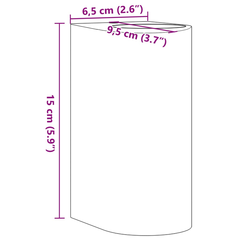 Applique d'extérieur en aluminium moulé sous pression noire