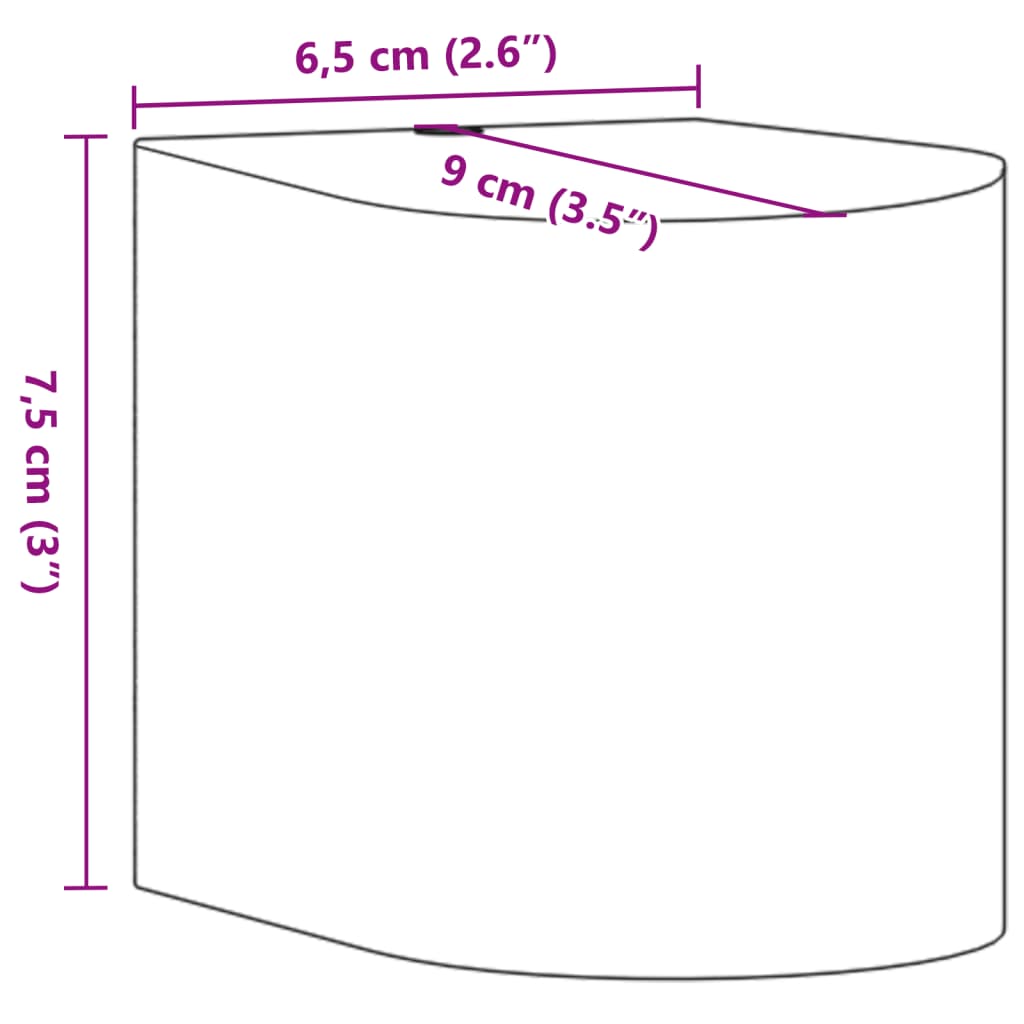 Applique d'extérieur en aluminium moulé sous pression noire