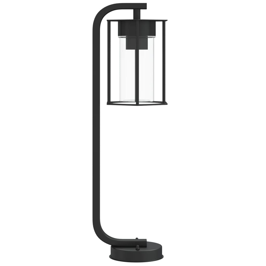 Lampe de chemin noire 60 cm en acier inoxydable