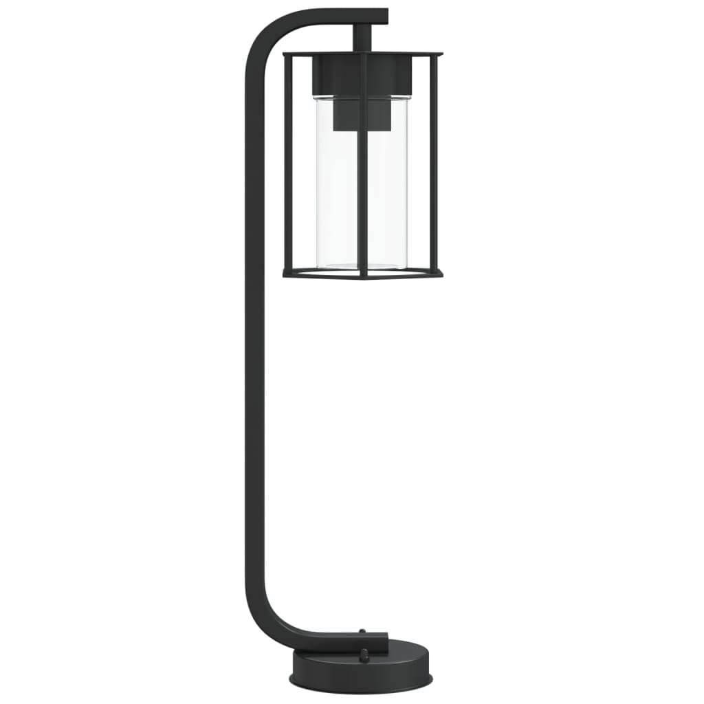 Lampes de chemin 3 pièces noir 60 cm en acier inoxydable