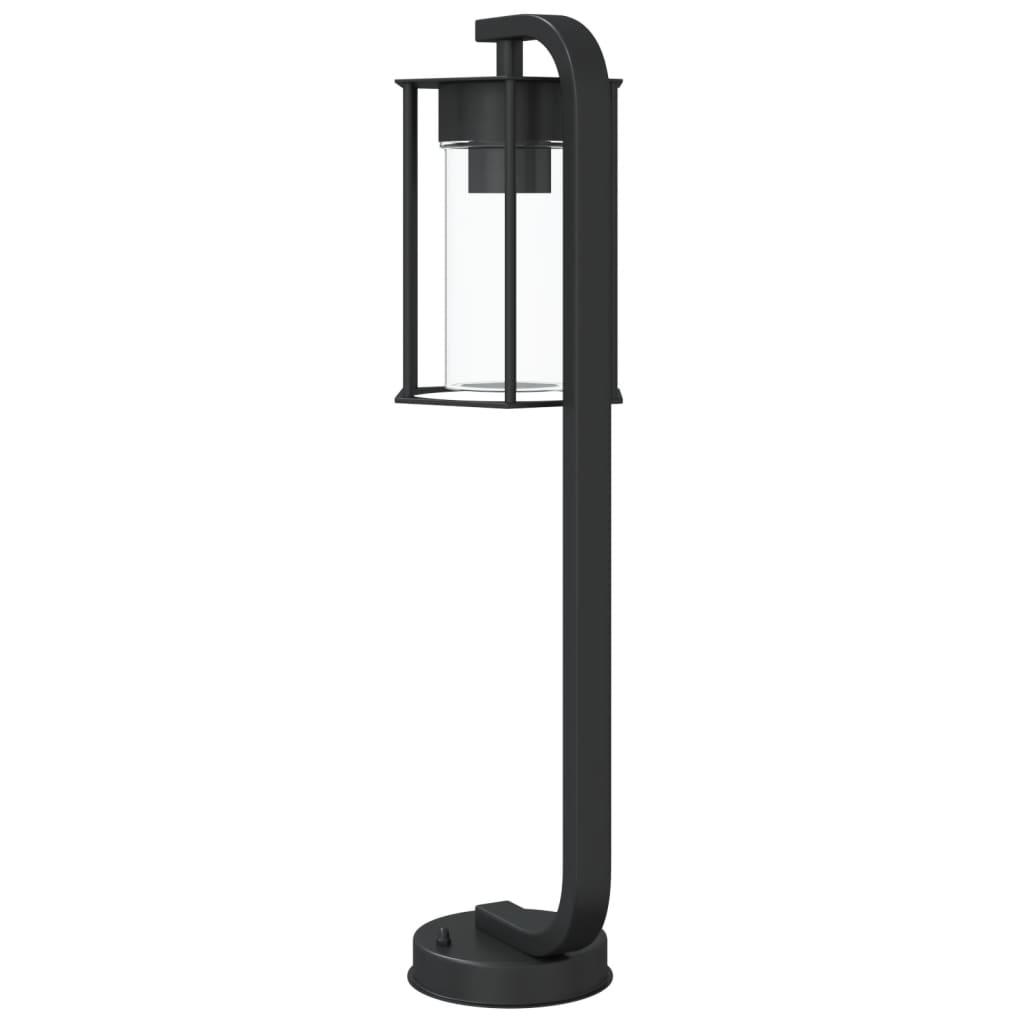 Lampes de chemin 3 pièces noir 60 cm en acier inoxydable