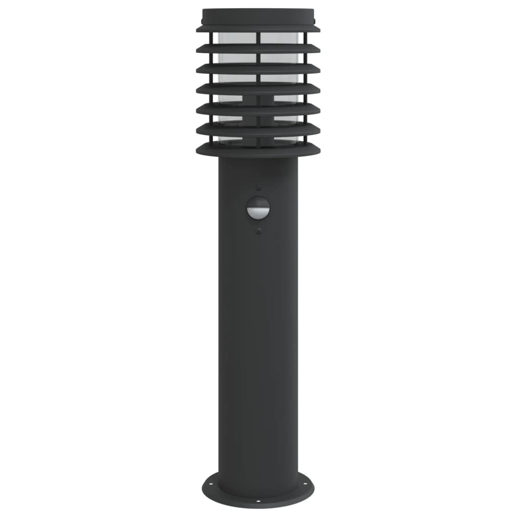 Wegeleuchte mit Bewegungsmelder Schwarz 60 cm Edelstahl