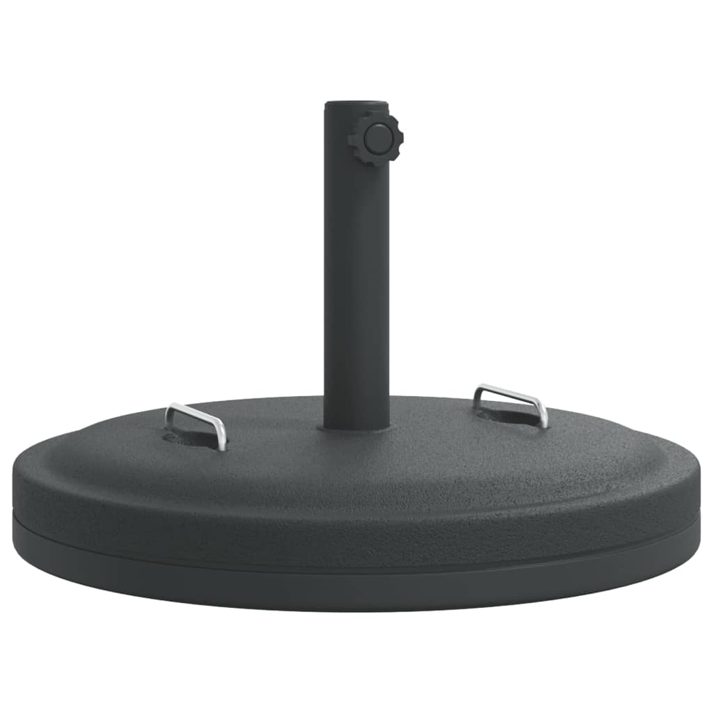 Pied de parasol avec poignées pour mât Ø38/48 mm 25 kg rond