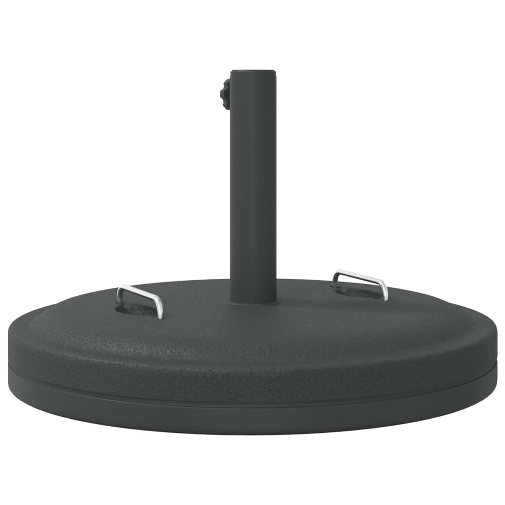 Pied de parasol avec poignées pour mât Ø38/48 mm 25 kg rond