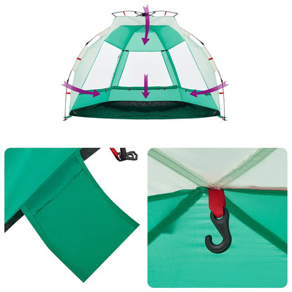 Strandzelt 2 Personen Seegrün Quick Release Wasserdicht