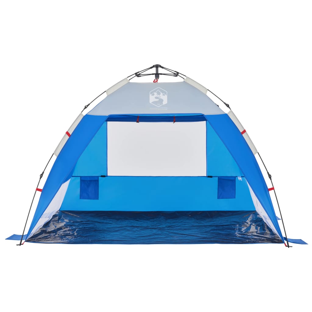 Strandzelt 2 Personen Azurblau Quick Release Wasserdicht