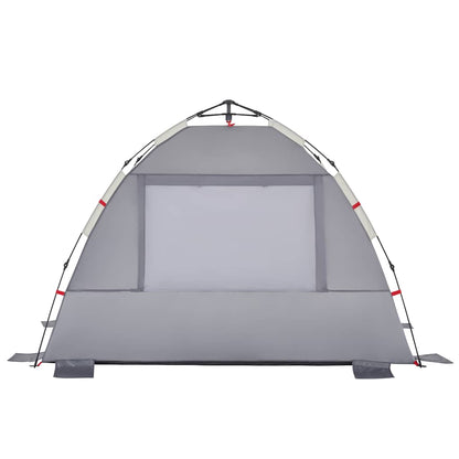 Strandzelt 2 Personen Grau Quick Release Wasserdicht