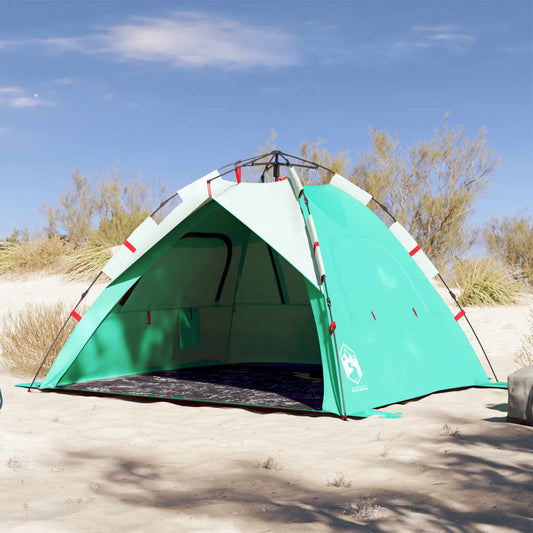 Strandzelt 3 Personen Seegrün Quick Release Wasserdicht