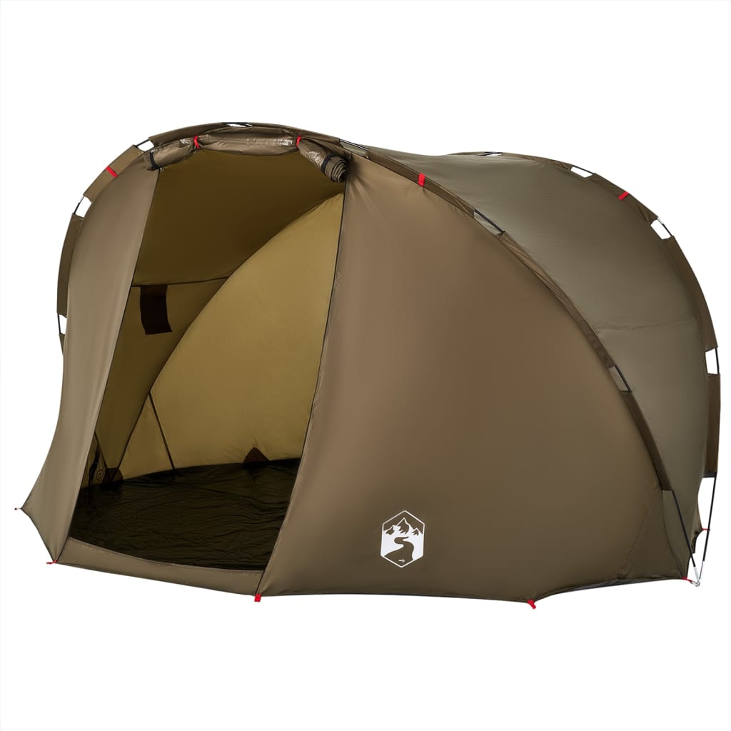 Tente de pêche 5 personnes vert olive imperméable