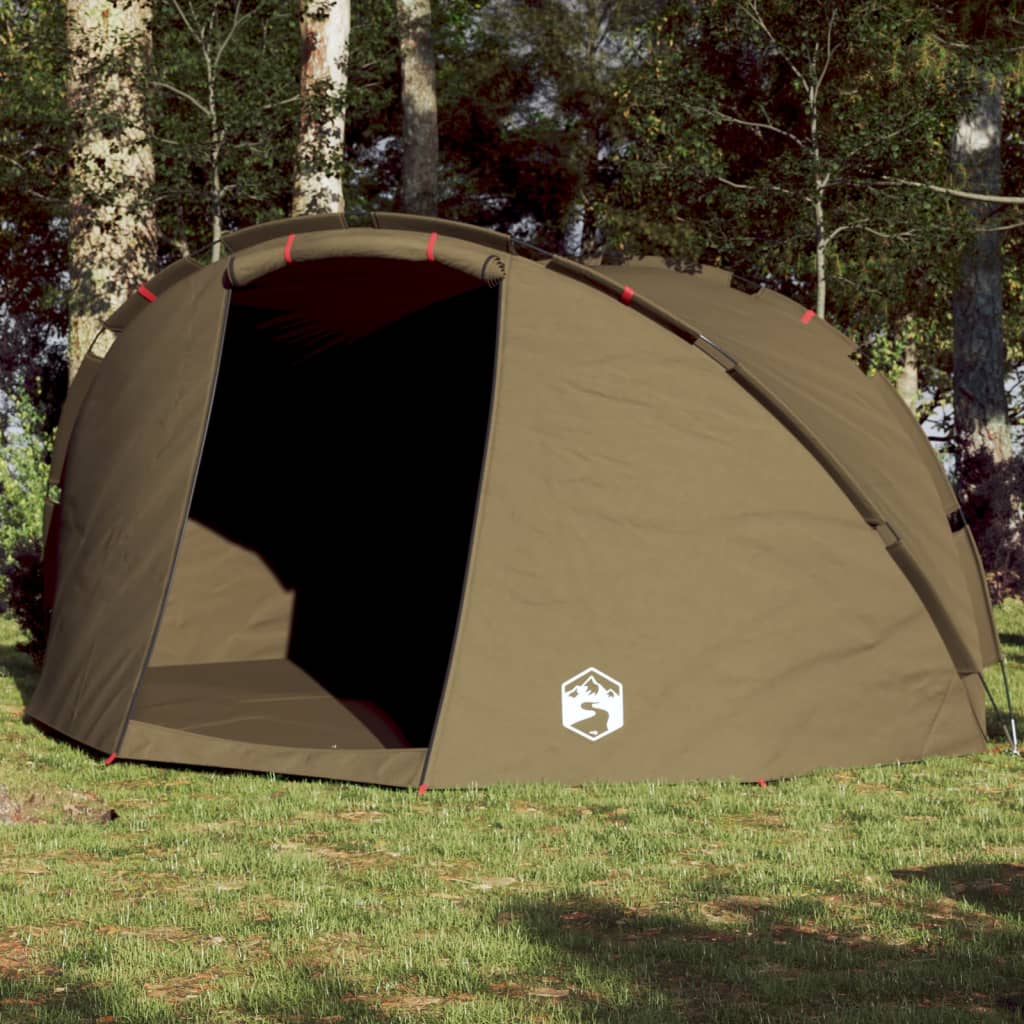 Tente de pêche 5 personnes vert olive imperméable