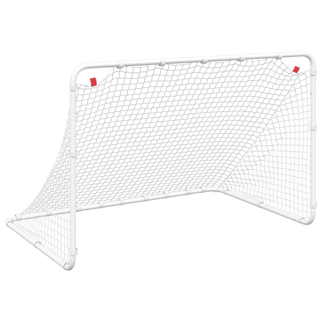 Fußballtor Weiß 122 x 81 x 81 cm Stahl